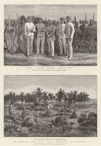 La expedición de rescate de Emin Pasha del Sr. Stanley en Bagamoyo de Johann Nepomuk Schonberg